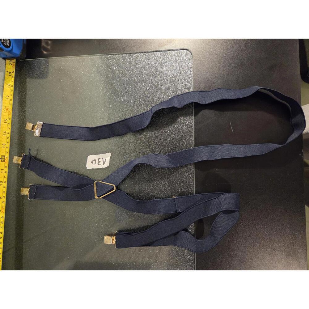 Navy Blue X-Back Adjustable Suspenders | Daiso - Made in Japan